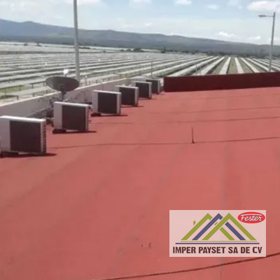  Impermeabilización de Oficinas con Fibratado Rojo o Terracota en Queretaro, Queretaro.